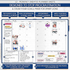 Life Planner - Gratitude Journal for Men & Women | Daily, Weekly & Monthly Planner with Budget Section, Time Blocking, Habit Tracker for Peace of Mind Planning to Increase Productivity & Happiness