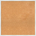 Amanti Art Natural Cork Board for Wall, 29x29 Vision Board with White Frame, Large Corkboard Office Decor for Home Organization, Country Rustic Corkboard Pinboard to Display Items for Home