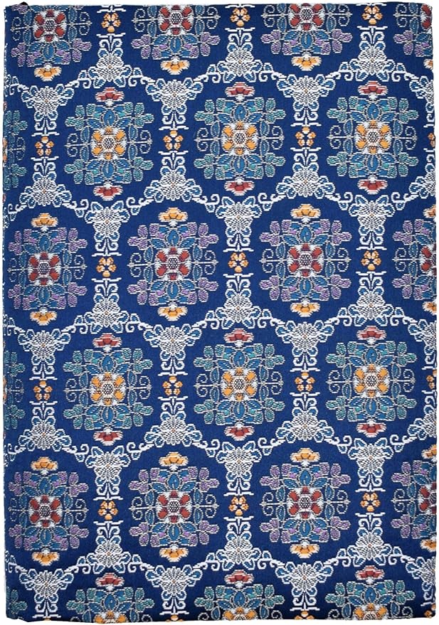 BLBMH A5 Book Covers for Paperbacks Fit for 5.5x8.4 inch Adjustable Book Sleeve Cover for Women Over 15 Soft Cloth Protector for Novels Notebook Journal - Flower Blue