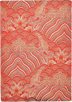 BLBMH A5 Book Covers with Bookmarks Adjustable Fabric Paperbacks Book Cover for Privacy Hardcover Softcover Novels Notebook Protector Fit for 5.5x8.3 inch - Chinese Red