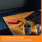 WD 5TB My Passport, Portable External Hard Drive, Red, Backup Software with Defense Against ransomware, and Password Protection, USB 3.1/USB 3.0 Compatible - WDBPKJ0050BRD-WESN