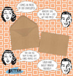 Better Office Products Kraft Invitation Envelopes, 100-Pack, A1 Size (3.625" x 5.12"), Strong 35 lb. Paper, Fits 3.5" x 5" Invitation Cards, RSVP Cards, Photos, Gift Cards (Contoured Gummed Flap)