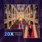 Tenveo HDMI/LAN/USB3.0 PoE PTZ Camera 20X Optical Zoom PTZ Camera IP Live Streaming, FHD 1080P 60FPS, for Church Services Worship Video Conference Live Streaming Online Meeting, 2025 Version