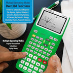 Scientific Calculator with Graph Functions for College and High School Students, Engineering, Advanced Mathematics, Calculus, Algebra, Geometery, Trigonometry, Statistics, Physics, Chemistry, Green