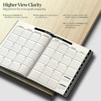 Ensight 2025-2026 HARDCOVER Leather Planner Weekly & Monthly - 8.5x11 Inches - Academic Planner Business Personal or Student - Pen Holder, Thick Paper, July 2025 - June 2026 (Black)