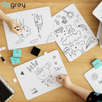 Dry Erase Lapboards 32 Pack, Double-Sided Small White Board for Classroom Student, 9"x12" Portable Dry Erase Board Bulk, Mini Whiteboard with 36 Pens, 36 Erasers & 36 Pen Holders, for Teacher Supplies