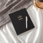 Blue Sky Day Designer 2025-2026 Academic Year Weekly and Monthly Planner Calendar, July 2025 - June 2026, 12-Month, 8" x 10", Faux Leather Cover, Bookbound, Black