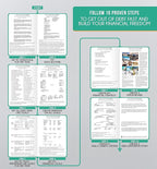 Hourly Planner - Undated Daily, Weekly & Monthly Planner with Budget Section | A 12 Month Journey to Increase Productivity & Happiness | Life Organizer & Gratitude Journal - Vertical Format