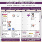 Hourly Planner - Undated Daily, Weekly & Monthly Planner with Budget Section | A 12 Month Journey to Increase Productivity & Happiness | Life Organizer & Gratitude Journal - Vertical Format