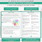 Hourly Planner - Undated Daily, Weekly & Monthly Planner with Budget Section | A 12 Month Journey to Increase Productivity & Happiness | Life Organizer & Gratitude Journal - Vertical Format