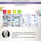 Life Planner - Undated Daily, Weekly & Monthly Planner with Budget Section | A 12 Month Journey to Increase Productivity & Happiness | Life Organizer & Gratitude Journal - Horizontal Format