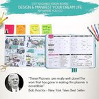 Law of Attraction Planner – Undated Hourly, Weekly & Monthly Goal Setting Planner, 12-Month to Increase Productivity | Life & Gratitude Journal, Include Foldable Vision Board, Gift Box & Stickers