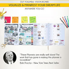 Life Planner - Undated Daily, Weekly & Monthly Planner with Budget Section | A 12 Month Journey to Increase Productivity & Happiness | Life Organizer & Gratitude Journal - Horizontal Format