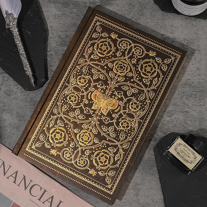 Line Notebooks for Women Men, A5 Aesthetic Hardcover Ruled Diary, 100 GSM Journals for Writing for Work, Note Taking, Office School