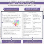 Hourly Planner - Undated Daily, Weekly & Monthly Planner with Budget Section | A 12 Month Journey to Increase Productivity & Happiness | Life Organizer & Gratitude Journal - Vertical Format