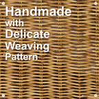 myHomeBody Wicker Paper Organizer, Letter Tray, Paper Organizer for Desk, Resin Wicker 1 pc, Tan