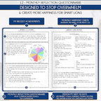 Hourly Planner - Undated Daily, Weekly & Monthly Planner with Budget Section | A 12 Month Journey to Increase Productivity & Happiness | Life Organizer & Gratitude Journal - Vertical Format