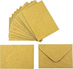 Iconikal Kraft Mini Special Occasion Envelopes, 4 x 2.75 inches, 100-Count