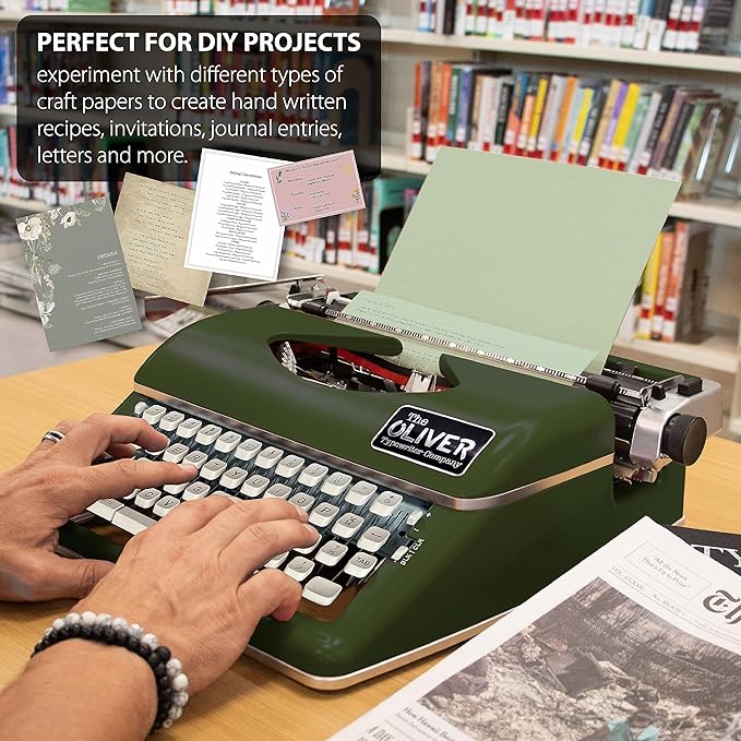 Timeless Manual Typewriter, Olive