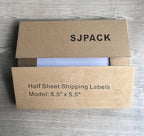 1600 Half Sheet Laser/Ink Jet Shipping Labels Mailing Blank White Labels