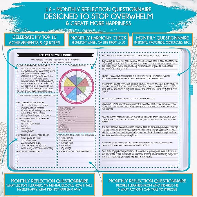 2025-2026 Planner Weekly and Monthly | 16-Month Life Planner to Increase Focus & Productivity | Reduce Overwhelm & Achieve Your Biggest Goals | Include Gift Box & Stickers | Sep 2025-Dec 2026