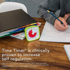 TIME TIMER 60 Minute MOD Education Edition ⁠— Visual Timer for Kids Classroom Learning, Elementary Teachers Desk Clock, Homeschool Study Tool and Office Meetings with Silent Operation (Lime Green)